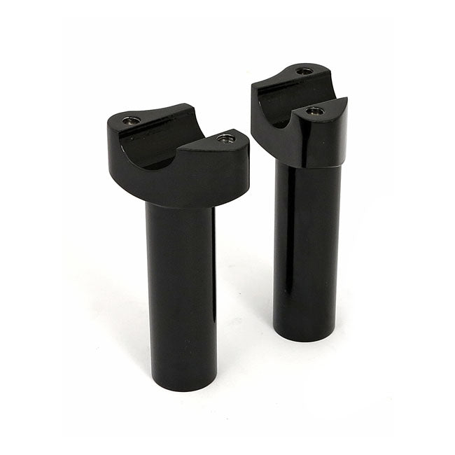 MCS Forged Aluminium Risers Straight, 4-1/2" Rise. Black