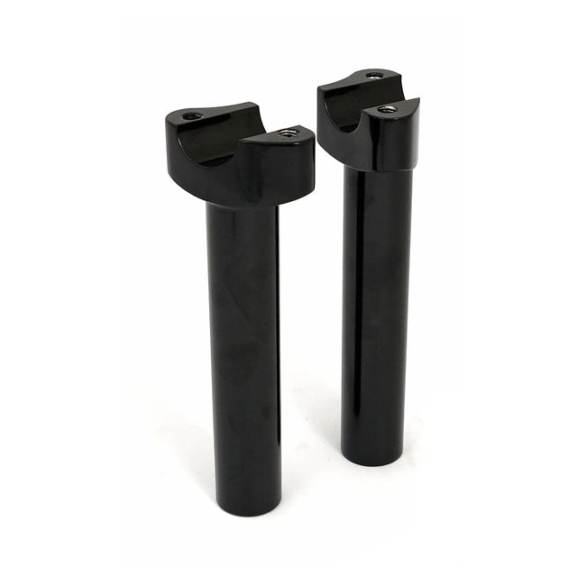 MCS Forged Aluminium Risers Straight, 6-1/2" Rise. Black