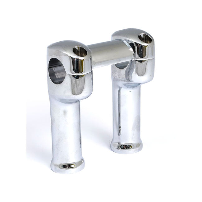 MCS Grady Riser Set. 5" Rise, for 1-1/4" Bars. Chrome – 2008–2017 FXDF Fat Bob; 2010–2016 FDWG…