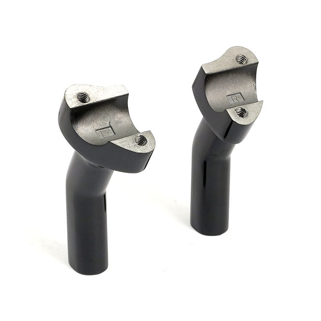 MCS OEM Style Pullback Risers, No Top Clamp. 4.5" Rise. Black – OEM 56122-77 – Most H-D; 1" Handlebar
