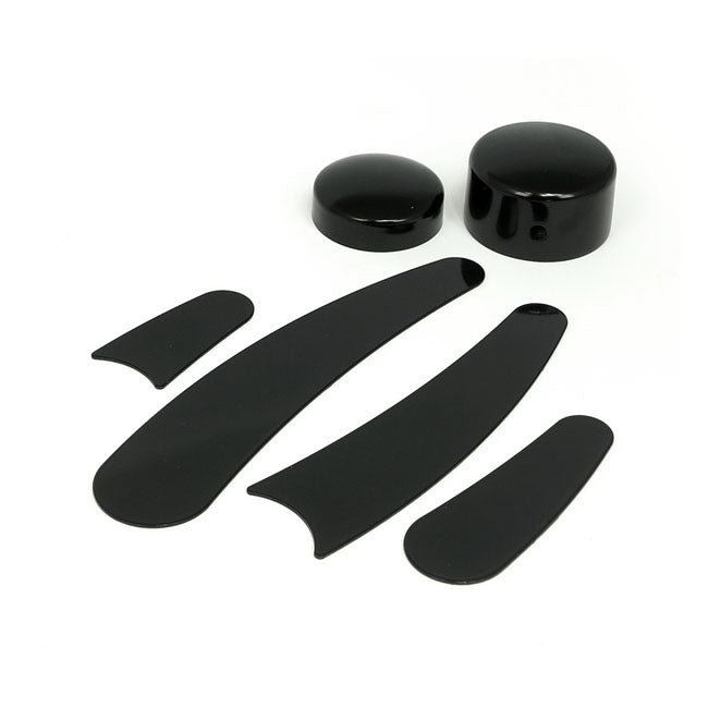 MCS Frame Inserts Rear & Swingarm Pivot Bolt Covers – 2000–2007 FLSTF; FLSTN; FXSTD