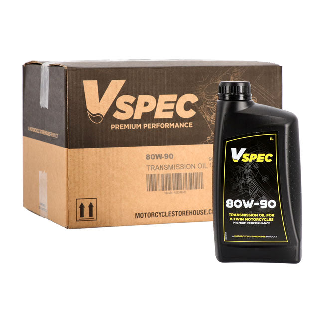 Vspec 80W90 (Mineral) Transmission Oil. 1 Liter Bottle – 1936–2026 All Big Twin