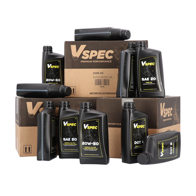 Vspec Brake Fluid DOT 5 Silicone. 1 Liter – Up to 2005 Softail; Dyna; V-Rod; Up to…