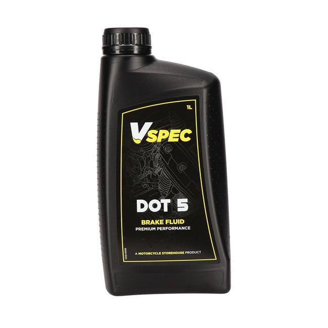 Vspec Brake Fluid DOT 5 Silicone. 1 Liter – Up to 2005 Softail; Dyna; V-Rod; Up to…