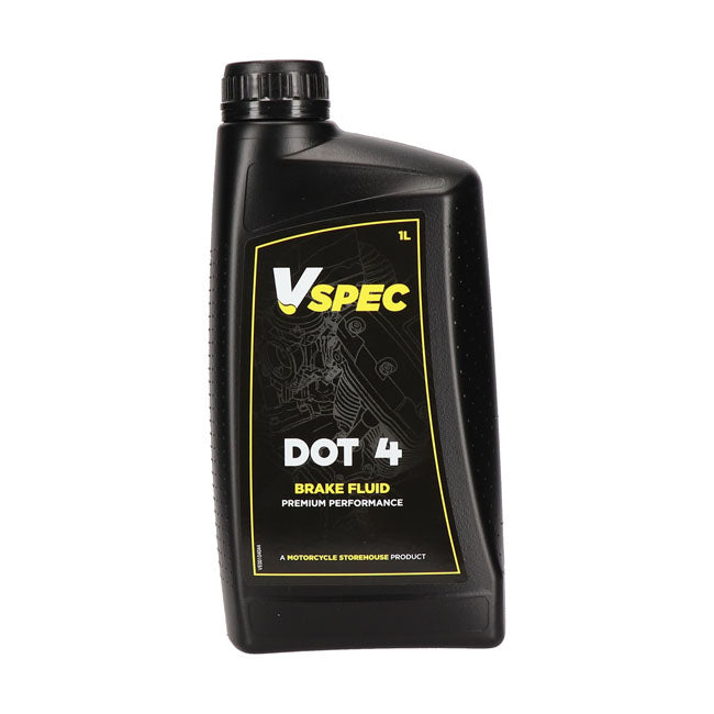 Vspec Brake Fluid DOT 4. 1 Liter – 2006–2026 Softail; 2006–2017 Dyna…