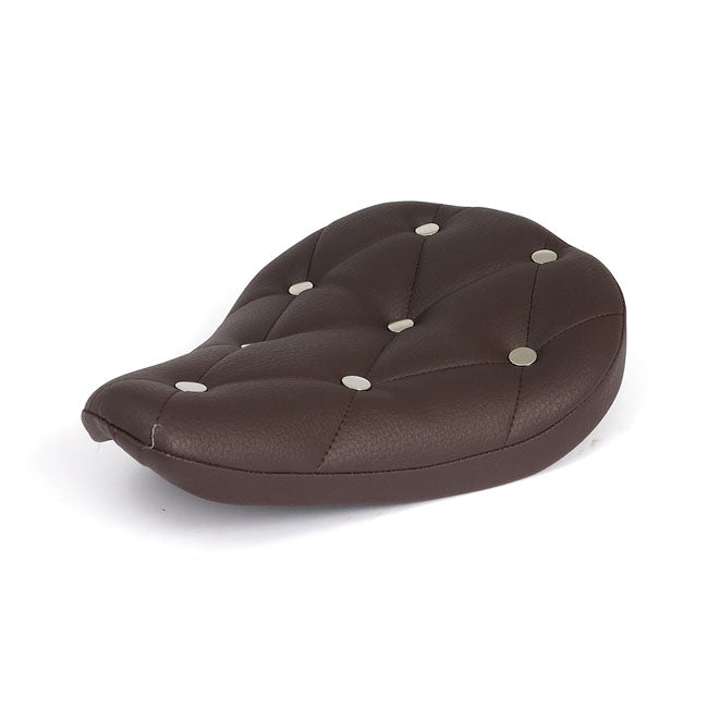 MCS Fitzz, Custom Solo Seat. Brown/Rivets. Small. 4Cm Thick – Universal