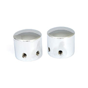 MCS Front Axle Nut Cap Kit. Chrome. Domed – 2004–2007 Dyna; 2000–2007 FLT/Touring