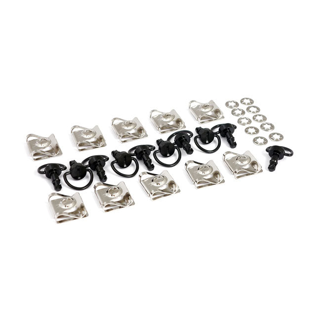 MCS M6 Quick-lock Fastener Set Black