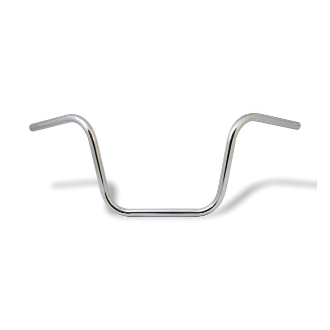 MCS Apehanger Handlebar, 12" Rise, 1" Chrome – Pre-81 H-D with 1" I.D. Risers