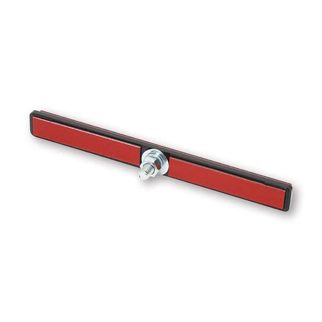 MCS Universal B-Seen Reflector. Rectangular. 129x23mm. Red