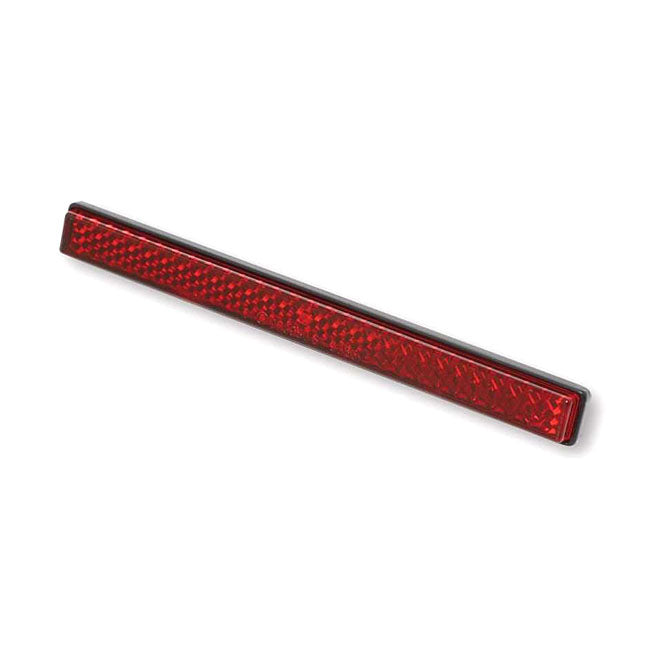 MCS Universal B-Seen Reflector. Rectangular. 129x23 mm. Red