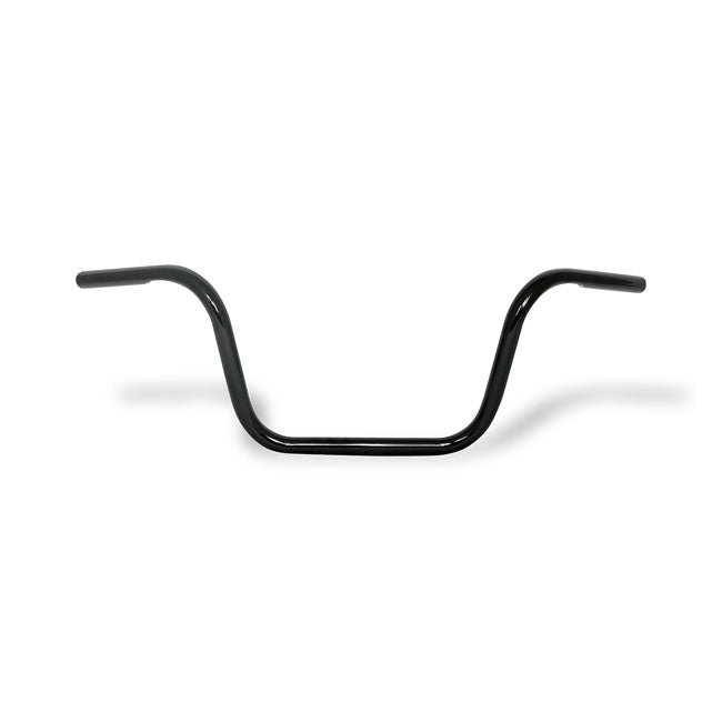 MCS Apehanger Handlebar, 10" Rise, 1" Black – 1982–2022 H-D with 1" I.d. Risers