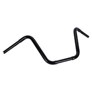 MCS 1-1/4" Buffalo Apehangers, 14" High, Black – 1982–2022 H-D with 1" I.D. Risers