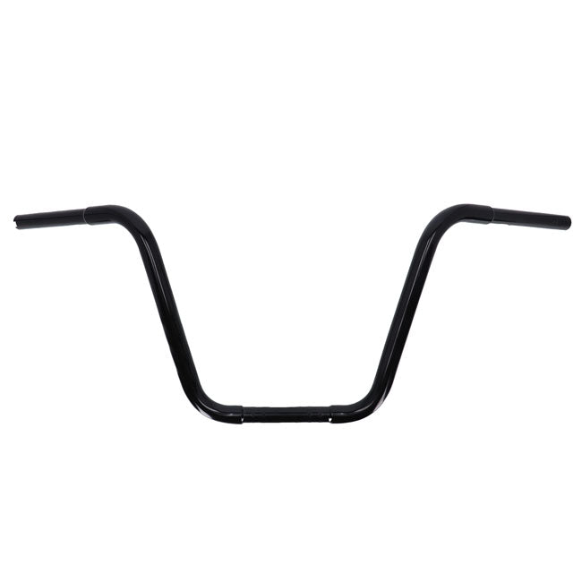 MCS 1-1/4" Buffalo Apehangers, 14" High, Black – 1982–2022 H-D with 1" I.D. Risers