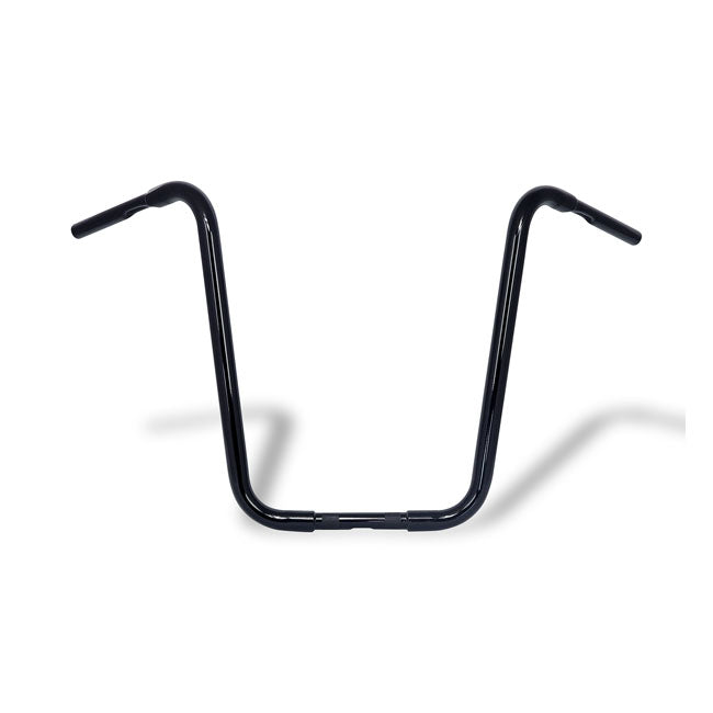 MCS 1-1/4" Buffalo Apehangers, 20" High, Black – 1982–2022 H-D with 1" I.D. Risers