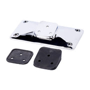 MCS License Plate Bracket, Pyramid. Chrome – Universal