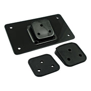 MCS License Plate Bracket, Flat. Black – Universal