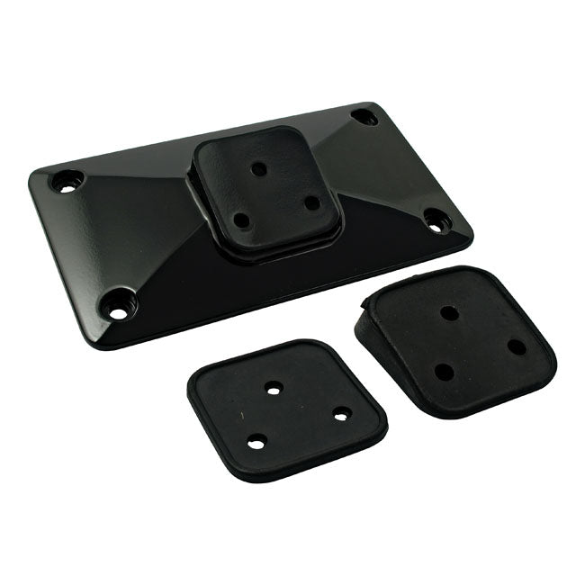 MCS Licence Plate Bracket, Pyramid. Black – Universal