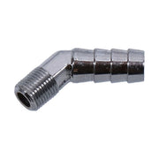 Gardner-Westcott Oil Line Fitting, 45 Degree. 1/8"-27 NPT to 3/8". Chrome