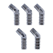 Gardner-Westcott Oil Line Fitting, 45 Degree. 1/8"-27 NPT to 3/8". Chrome
