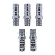 Gardner-Westcott Oil Line Fitting, Straight. 1/4" NPT to 1/2" Hose. Chrome