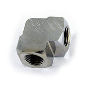 MCS Oil Gauge Fitting 90° 1/8 NPT to 1/8" NPT. Chrome – XL Sportster Models