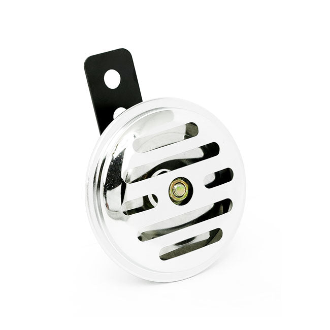 MCS Custom Mini-horn, 2.5"/ 65mm. 100 DB. Chrome Slotted