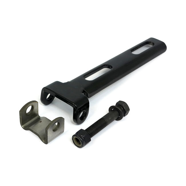 MCS Universal Solo Seat Hinge, Square Mount, Weld-on. Black