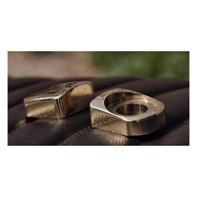 Motone Vintage Hot Forged Chain Adjuster Kit. Brass – Triumph: Bonneville T100 / T120 / Street…