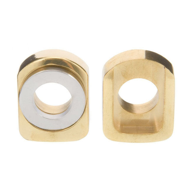 Motone Vintage Hot Forged Chain Adjuster Kit. Brass – Triumph: Bonneville T100 / T120 / Street…