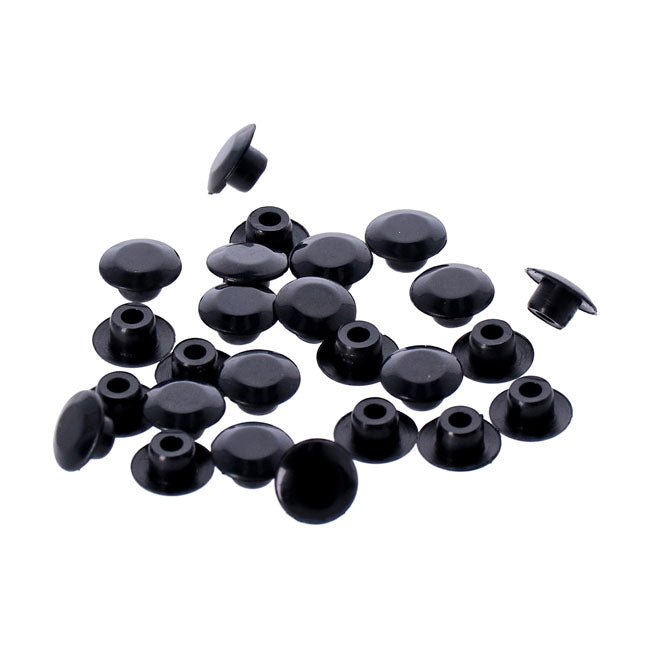 MCS Push-In Mushroom Allen Head Plugs 3/8". Black – 3/8" Threaded Allen Head Bolts