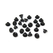 MCS Push-in Mushroom Allen Head Plugs 1/4". Black – 1/4" Threaded Allen Head Bolts