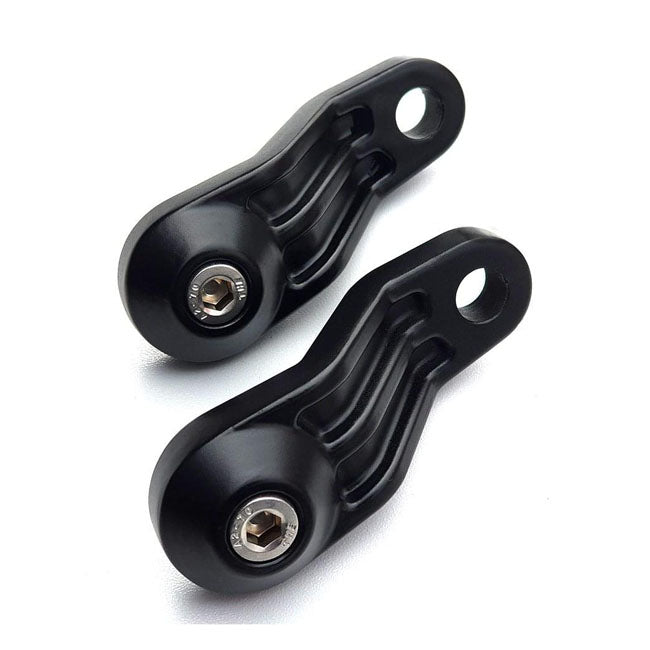 Motone Ribbed Triline Turn Signal Brackets. Black – Triumph: 2001–2020 Bonneville T100 / SE…