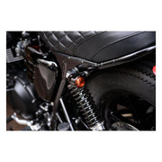 Motone Turn Signal Brackets, Top Shock Mount. Black – Triumph: 2001–2018 Bonneville T100 / SE…