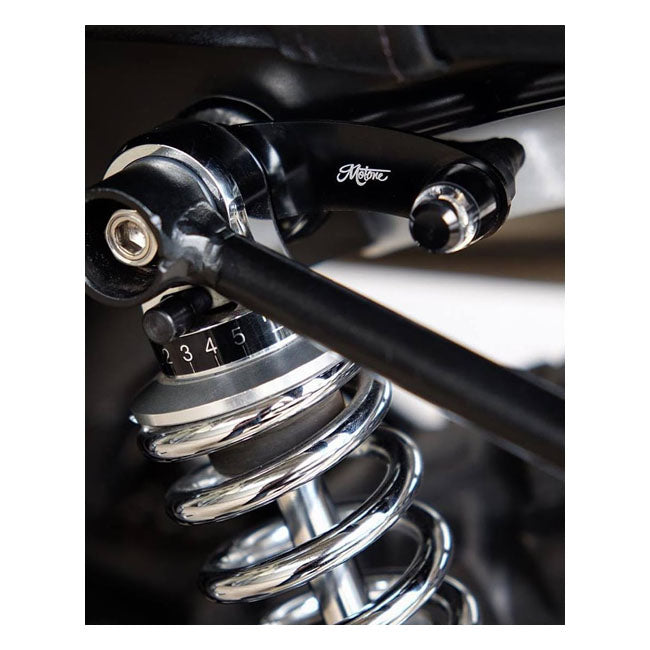 Motone Turn Signal Brackets, Top Shock Mount. Black – Triumph: 2001–2018 Bonneville T100 / SE…