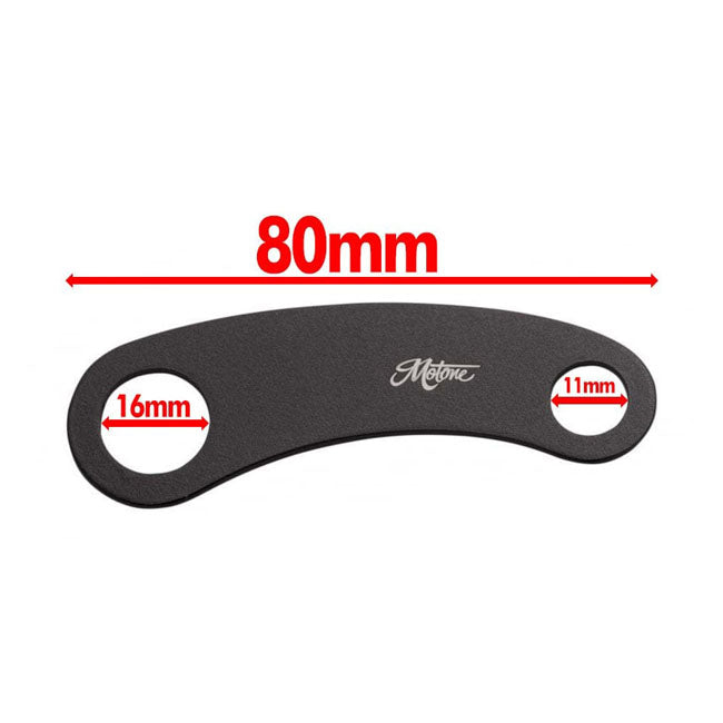 Motone Turn Signal Brackets, Top Shock Mount. Black – Triumph: 2001–2018 Bonneville T100 / SE…