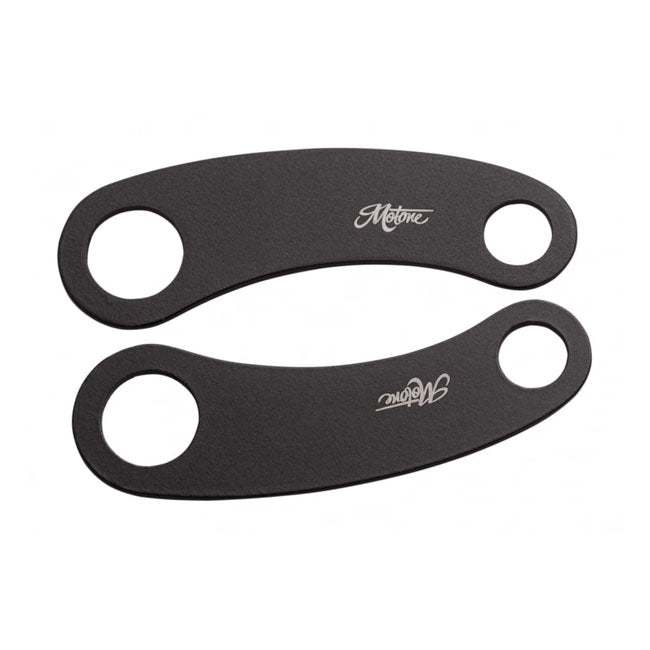 Motone Turn Signal Brackets, Top Shock Mount. Black – Triumph: 2001–2018 Bonneville T100 / SE…