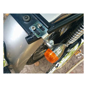Motone Turn Signal Brackets, Under Seat Mount. Polished – Triumph: 2001–2015 Bonneville T100 / SE…