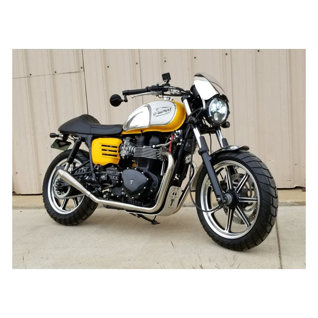 Motone Aluminum. Quicksilver Polished – Triumph: T100 / T120 / Speed Twin Models