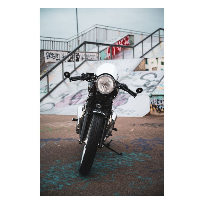 Motone Aluminum. Mirror Polished – Triumph: T100 and T120 Models