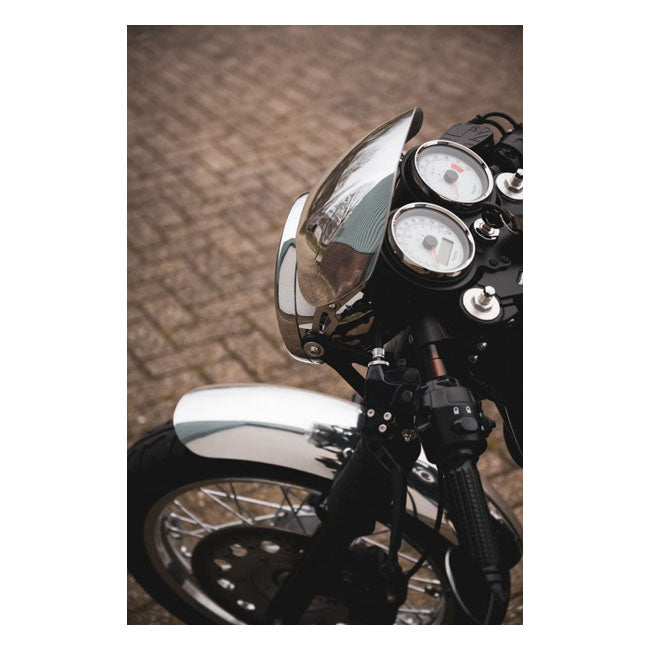 Motone Aluminum. Mirror Polished – Triumph: T100 and T120 Models