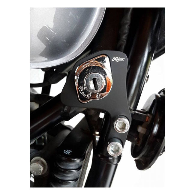 Motone Ignition Relocation Bracket, RHS. Black – Triumph: 2001–2015 Bonneville T100 / SE…
