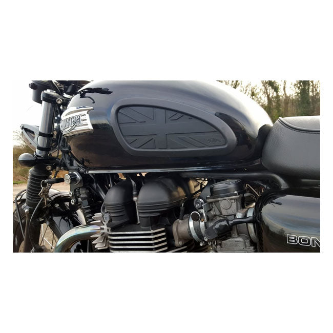 Motone Ignition Relocation Bracket, LHS. Black – Triumph: 2001–2015 Bonneville T100 / SE…
