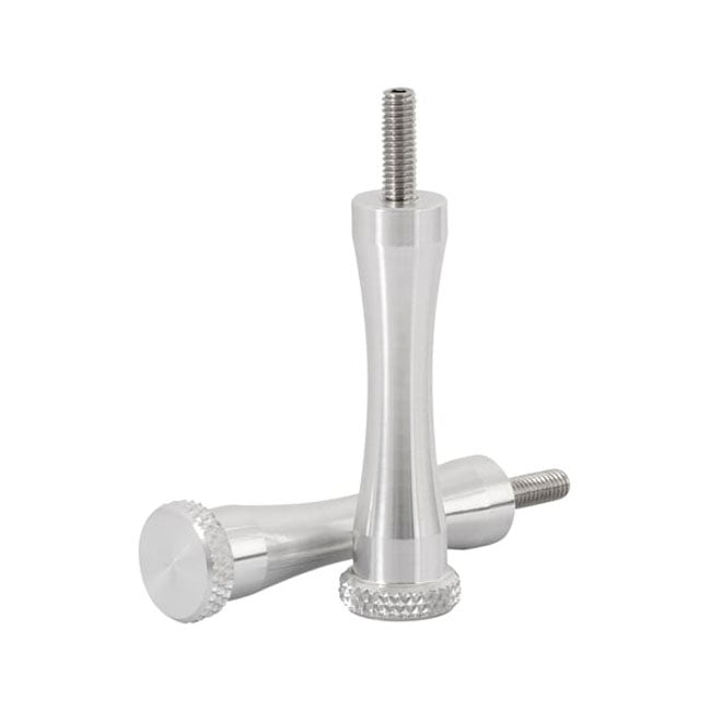 Motone Long Quick Release Seat Bolts. 70mm, Polished – Triumph: 2001–2015 Bonneville T100 / SE…