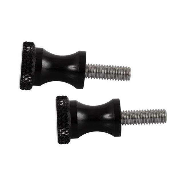 Motone Short Quick Release Seat Bolts. 28mm, Black – Triumph: 2001–2015 Bonneville T100 / SE…