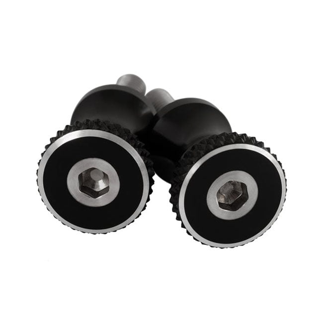 Motone Short Quick Release Seat Bolts. 28mm, Black – Triumph: 2001–2015 Bonneville T100 / SE…