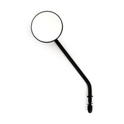 MCS Steel 3" Round Mirror. Black, Long Stem – 65-UP H-D