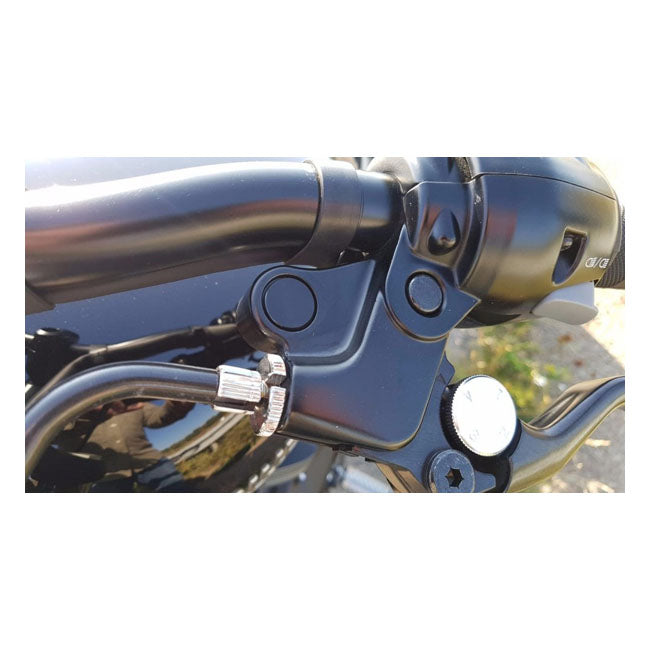 Motone Mirror Delete Plugs, 1" H/B. Black – Triumph: 2016–2020 T100 / T120 / Bobber…