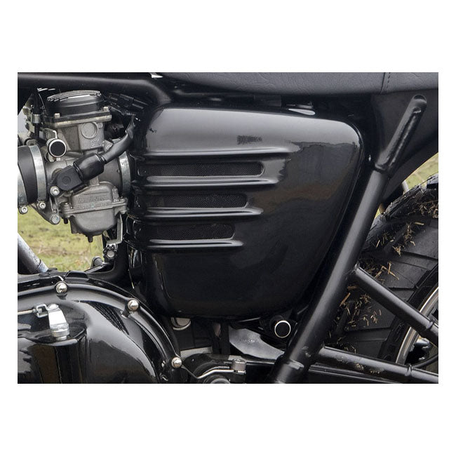 Motone Quick Release Side Panel Bolts. Black – Triumph: 2001–2015 Bonneville T100 / SE…