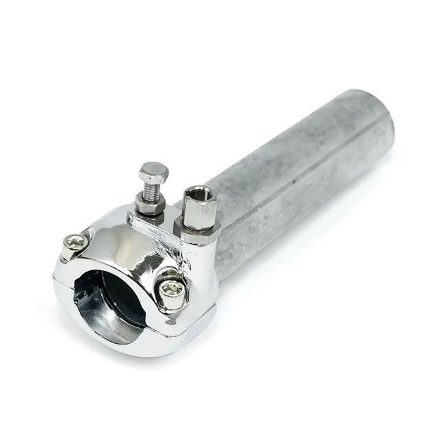 MCS Universal Metal Throttle Grip 1" Handlebars, Chrome – Universal for 1" / 25; 4 mm Handlebars